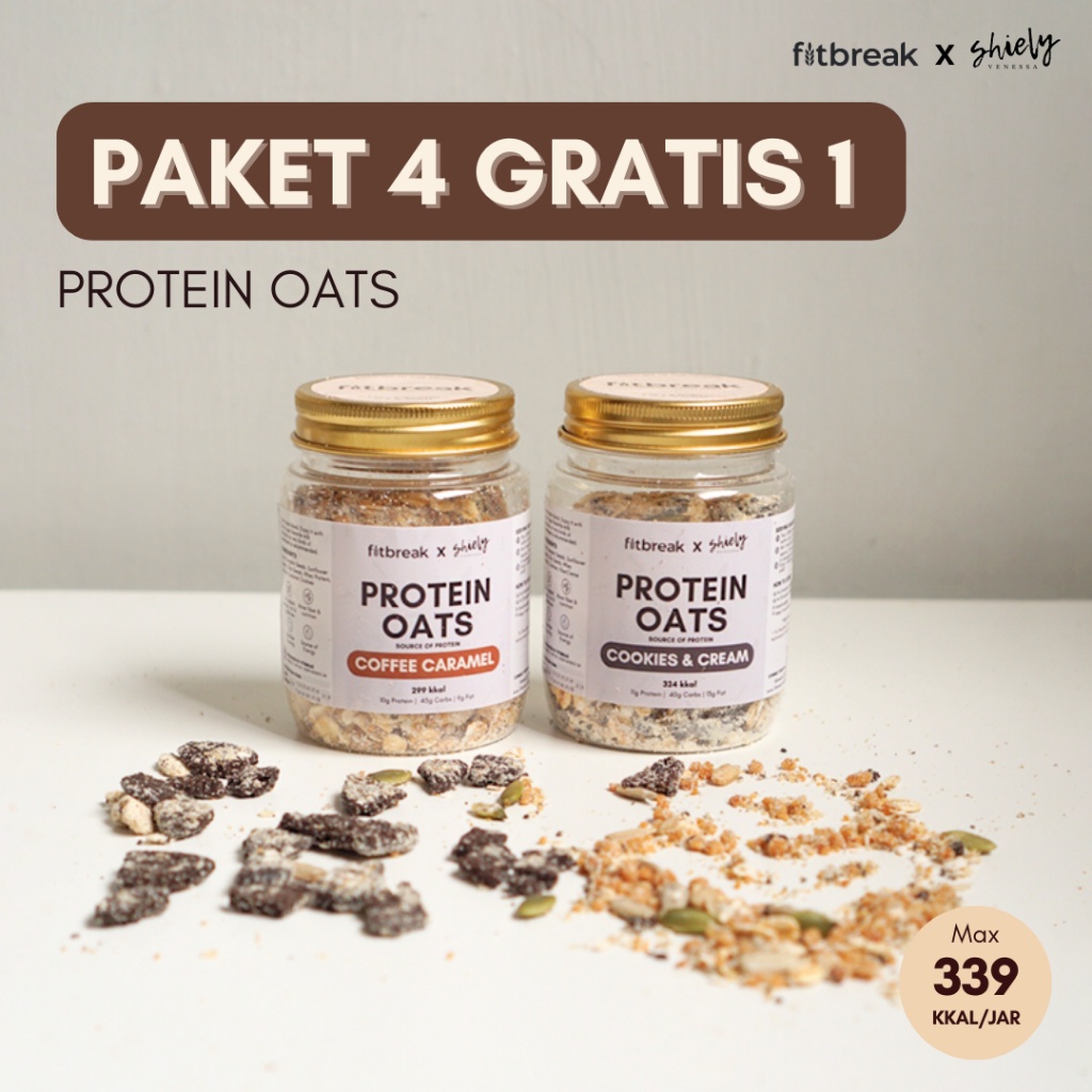 

Fitbreak Protein Oats Paket 4 Gratis 1 ~ TC777