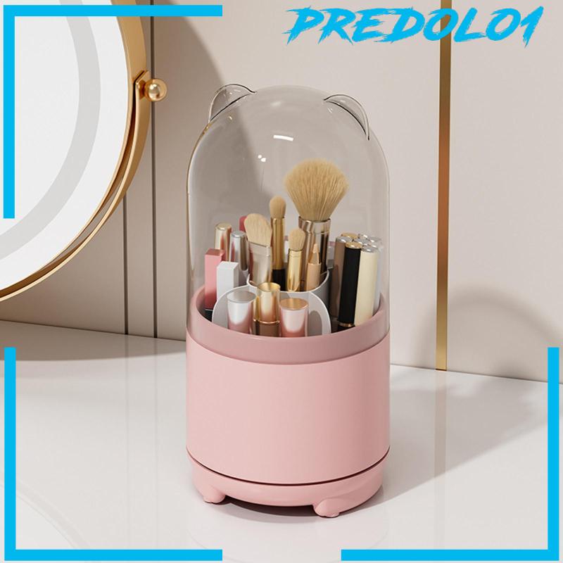 [Predolo1] Kotak Penyimpanan Brush Makeup 5kisi Lucu Untuk Organizer Meja