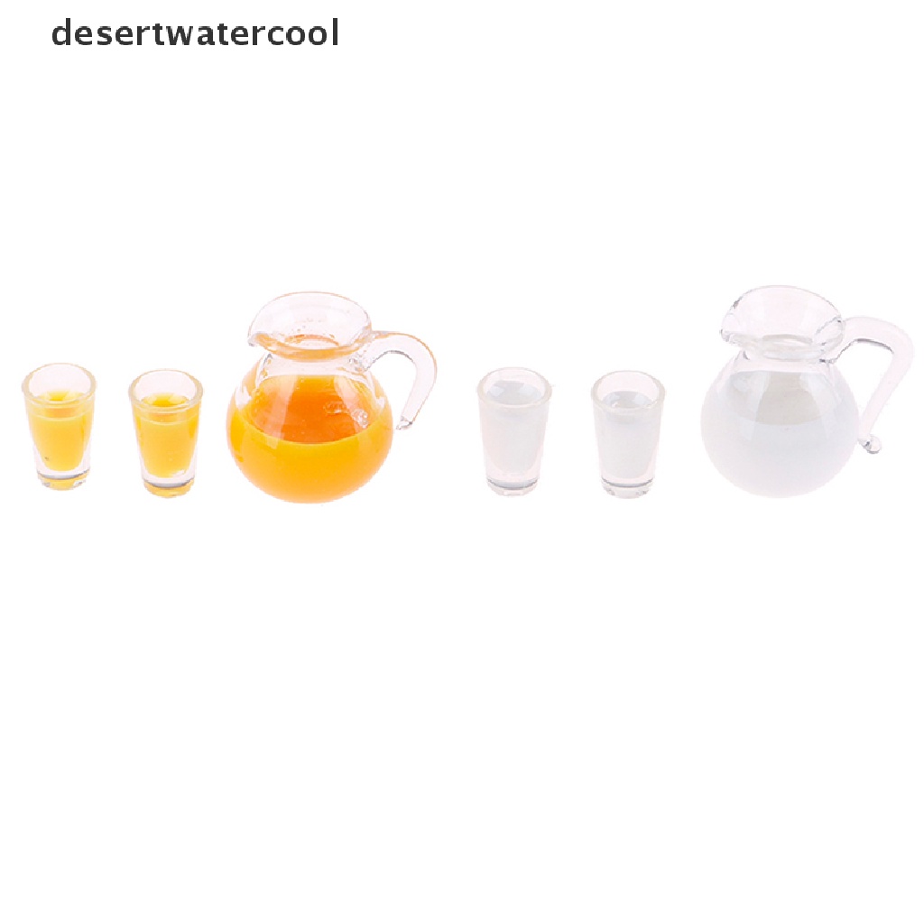 Deid1per12mainan Rumah Boneka Miniatur Juice/milk jug Untuk Miniatur Aksesori Dapur Martijn