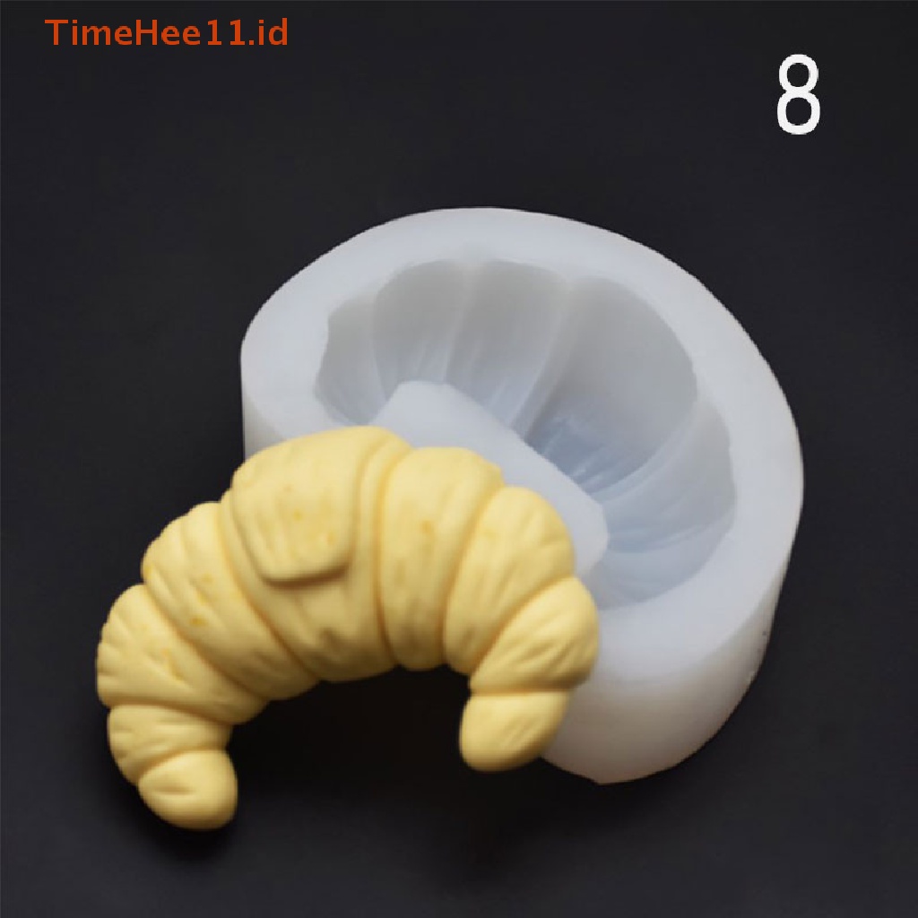 Timehee Cetakan Silikon Waffle Besar Cookies Croissant Donat Buah Bentuk Daun ID