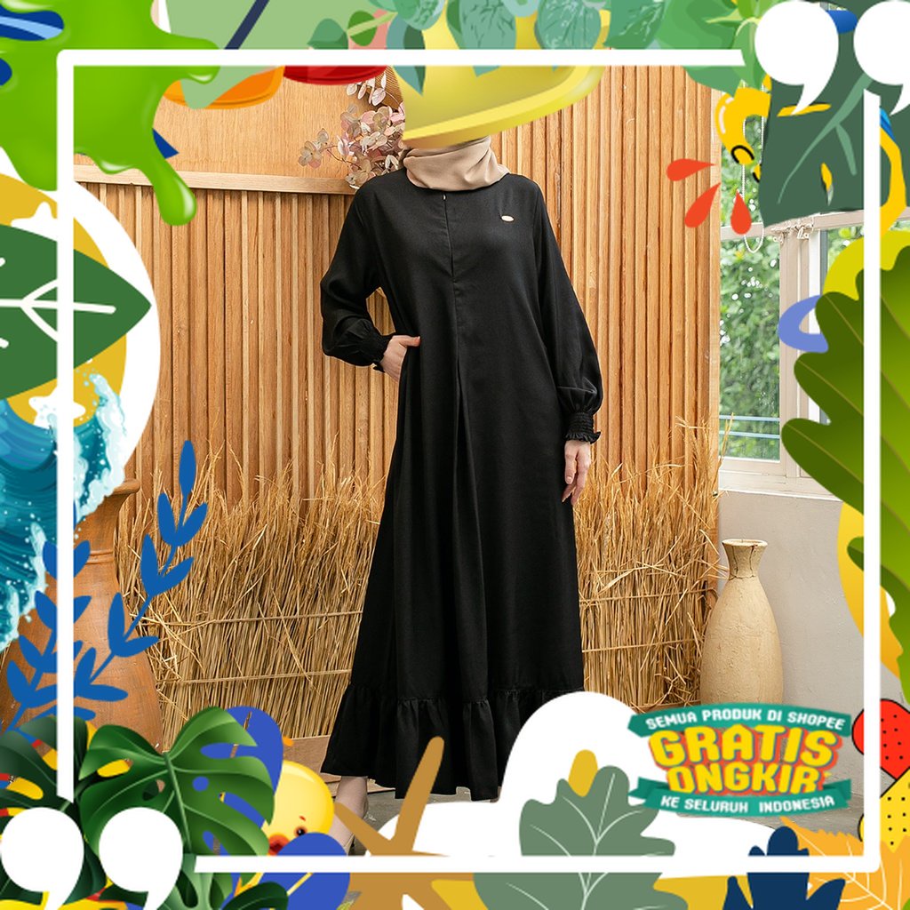 Mimamim Gamis Muslim - Dress Sabiya Busui/ solat sholat ied idul adha