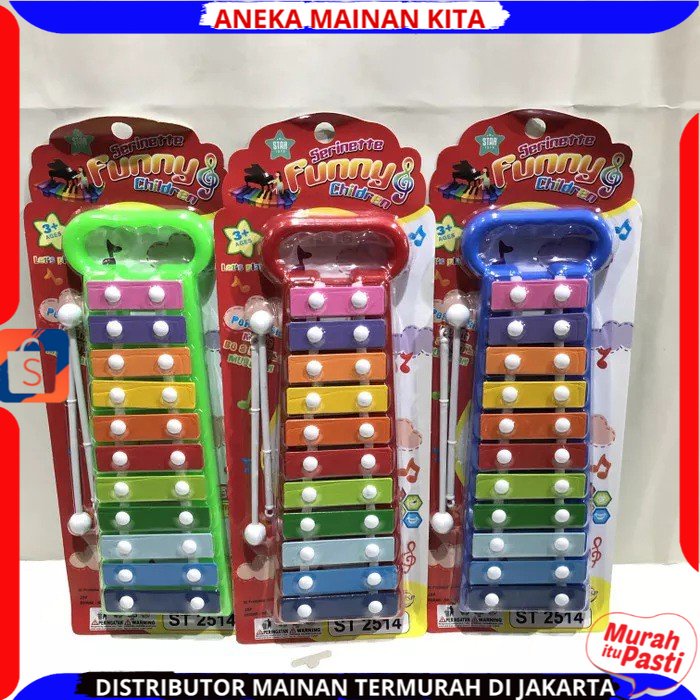 ( BISA COD ) PROMO ST2514 Mainan Anak Musik Pukul KIDS XYLOPHONE / funny xylophone Gamblang Xilophone Kolintang Kulintang