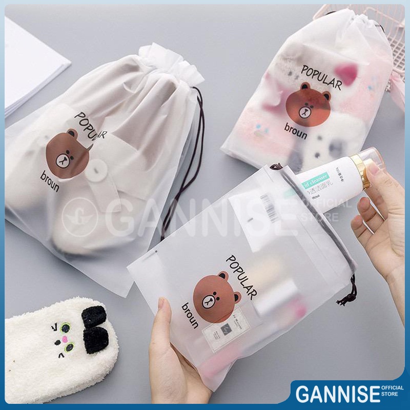 

Pouch Serut Organizer Serbaguna Transparan Anti Air GoK-HW0002
