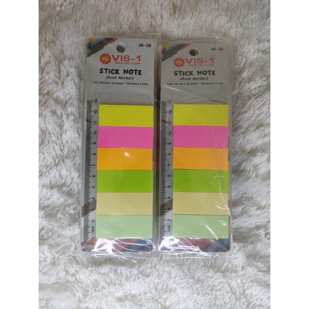 

VIS-1 Sticky Notes 76 x 51mm ( 6 Warna ) 120 Sheets IM-08