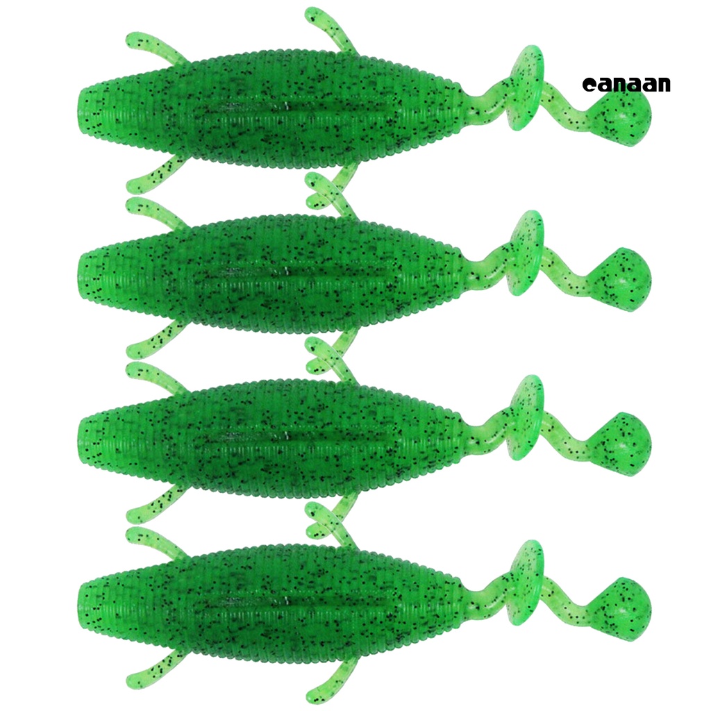Cnn-4pcs 15g Umpan Ikan Umpan Simulasi Tinggi Menggoda Elastis Bercahaya Bentuk Larva Hidup Lembut Palsu Lure Fishing Tackle