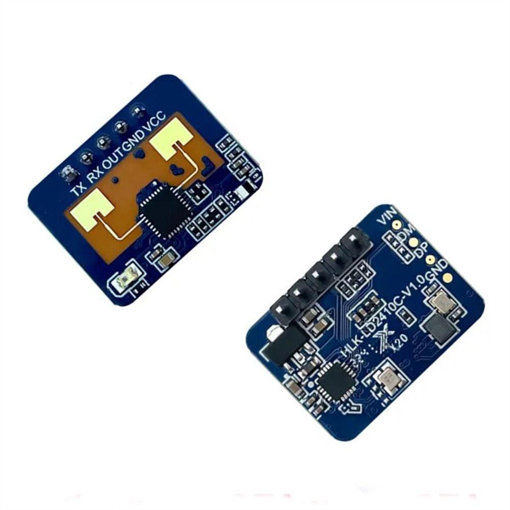Sensor Kehadiran Manusia Agustina Tahan Lama Akurasi Tinggi Hlk-Ld2410c Sensor Gerak Sensor Board Sensor Module Gerak Gelombang Milimeter