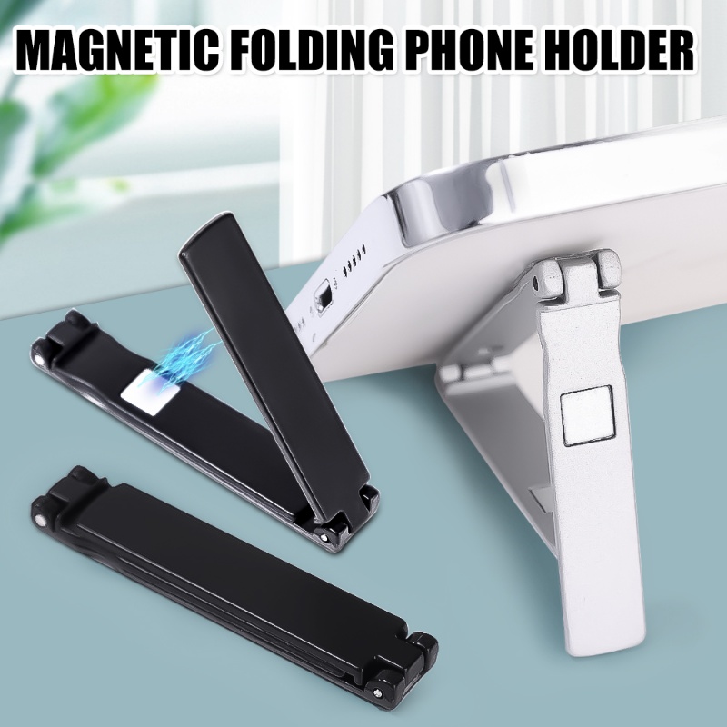 Baru Terintegrasi Ultra-Tipis Tak Terlihat Malas Portabel Tablet Braket Magnetik Hisap Kreatif Ponsel Kembali Mount Holder