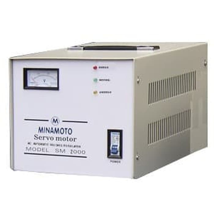 STABILIZER MINAMOTO SM-2000 SM2000 / 2000VA 1400WATT SERVOMOTOR GARANSI RESMI
