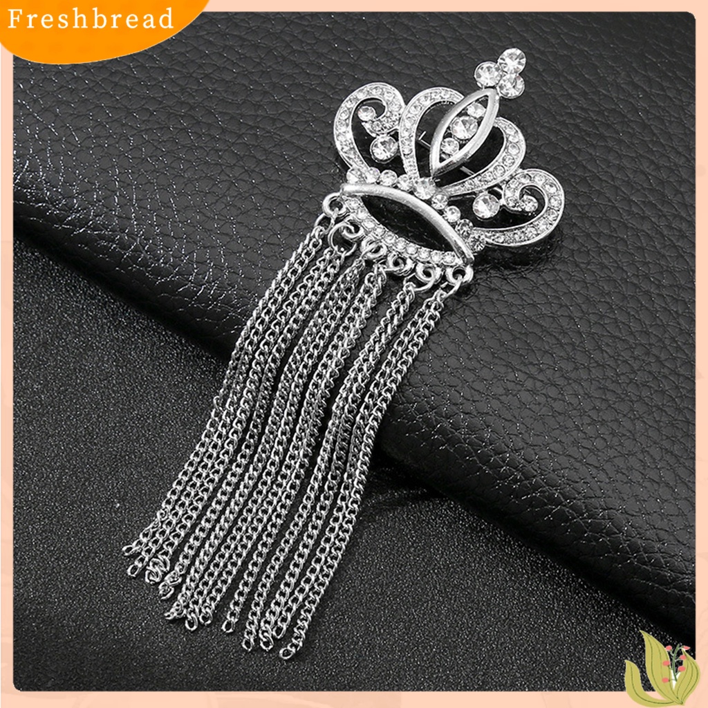 &lt; Freshbread &gt; Pria Bros Pin Mahkota Jumbai Perhiasan Gaya Korea Electroplating Brooch Pakaian Dekorasi