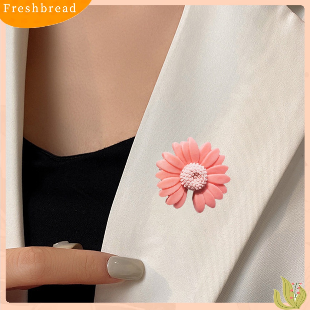 &lt; Freshbread &gt; Bros Pin Krisan Gap Jepang Style Unisex Kartun Bunga Pasangan Bros Pakaian Dekor