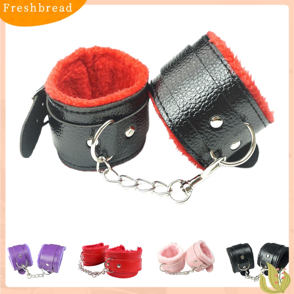 < Freshbread > Gelang Unisex Berbulu Lapisan Mewah Kulit Imitasi Gelang Tangan Rantai Logam Hangat Untuk Cosplay