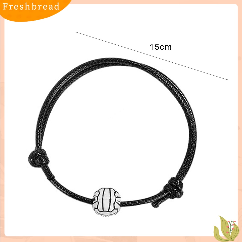 &lt; Freshbread &gt; Sprots Gelang Sepak Bola Dikepang Unisex Adjustable Wax Line Bracelet Fan Gift