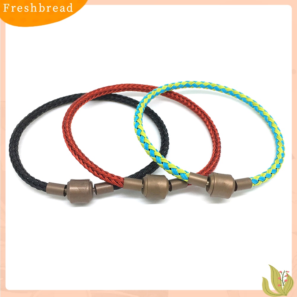 &lt; Freshbread &gt; Minimalis Pria Wanita Menenun Tali Kawat Gelang Bangle Perhiasan Hadiah Ulang Tahun