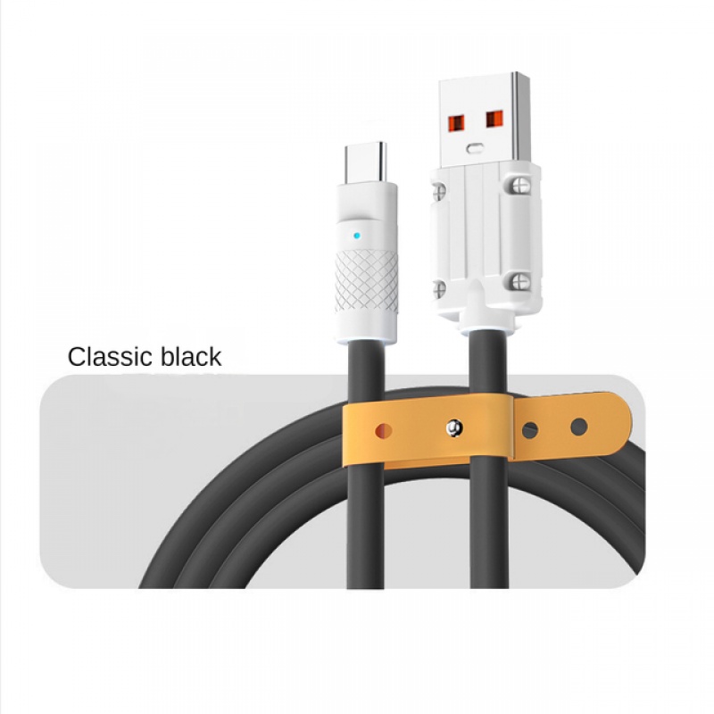 Kabel Data Mikro USB Ke Tipe-C TPE Silicone Fast Charging Cable Untuk Xioami