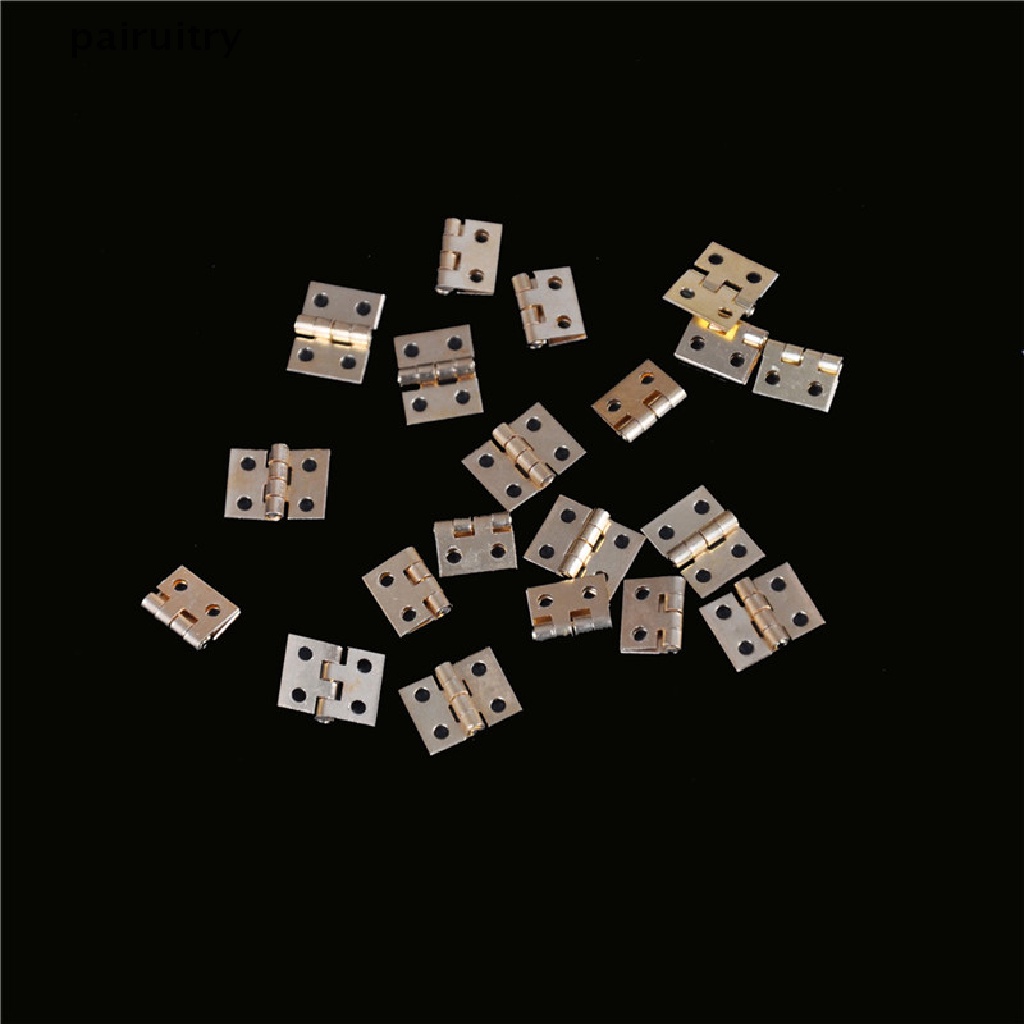 Prt 20pcs Engsel Mini Kuningan Lapis Kecil Hias Jewelry Box Hinges PRT