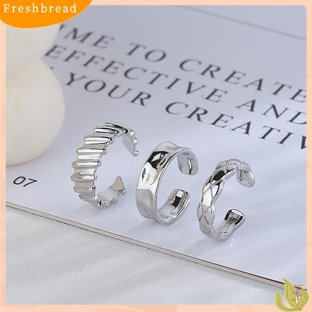 &lt; Freshbread &gt; 1Pc Klip Telinga Pengerjaan Halus Indah Sehari Hari Memakai Tembaga Klip Telinga Lady Non-Piercing Untuk Pesta