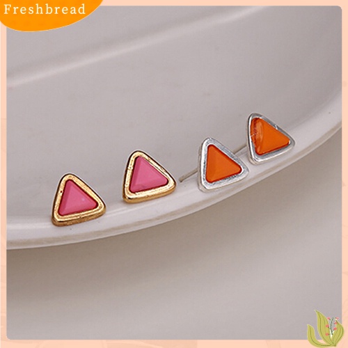 < Freshbread > 6pasang/Set Lucu Wanita Bentuk Geometris Kecil Telinga Studs Earrings Ear Jewelry
