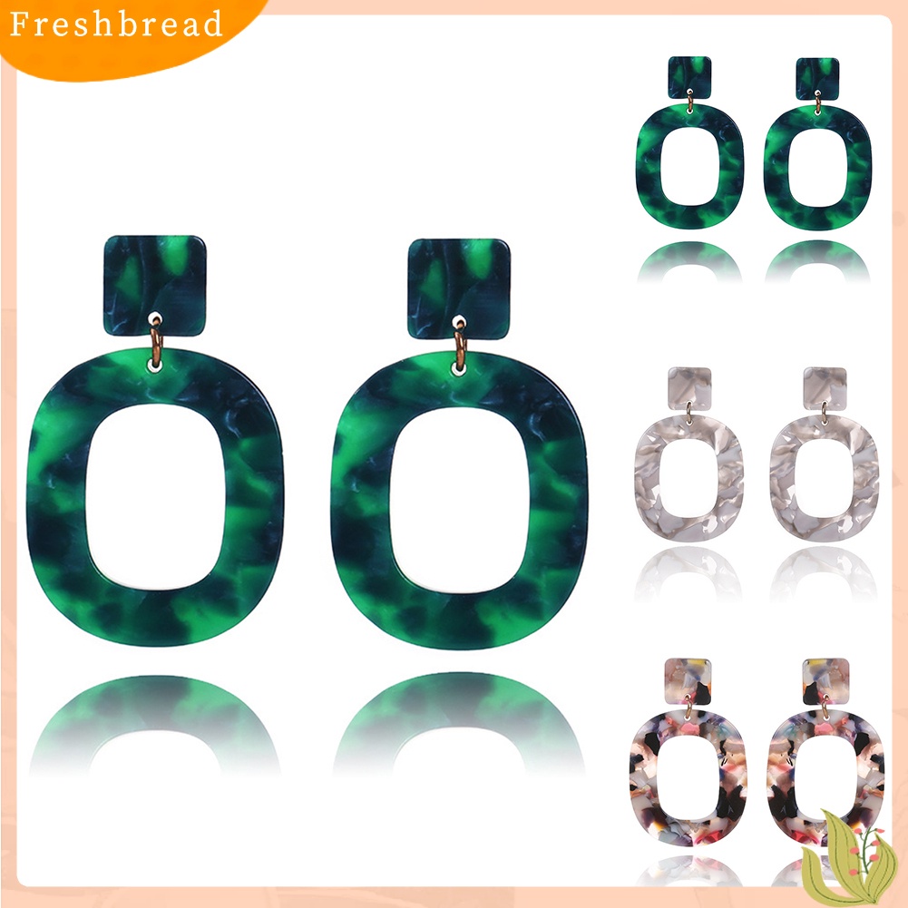 &lt; Freshbread &gt; Fashion Berongga Lingkaran Pernyataan Wanita Geometris Stud Earrings Perhiasan Hadiah