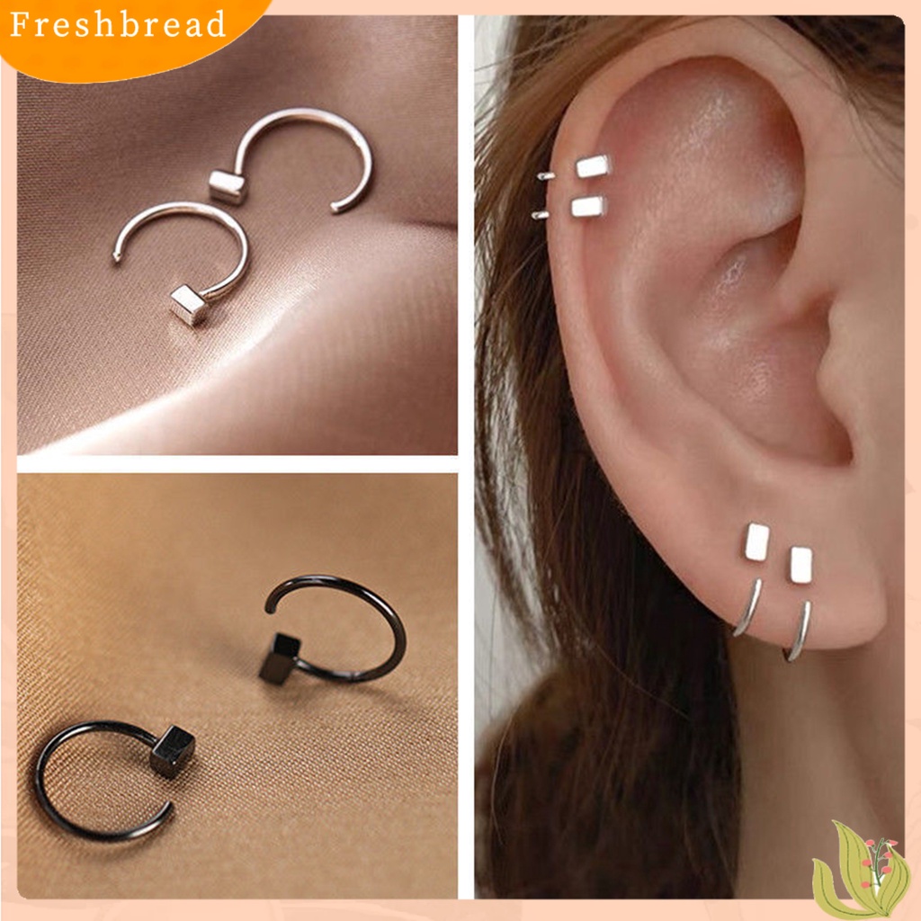 &lt; Freshbread &gt; 1pasang Stud Earrings Butterfly Perhiasan Indah Kilau Cerah Anting Bunga Untuk Perjamuan