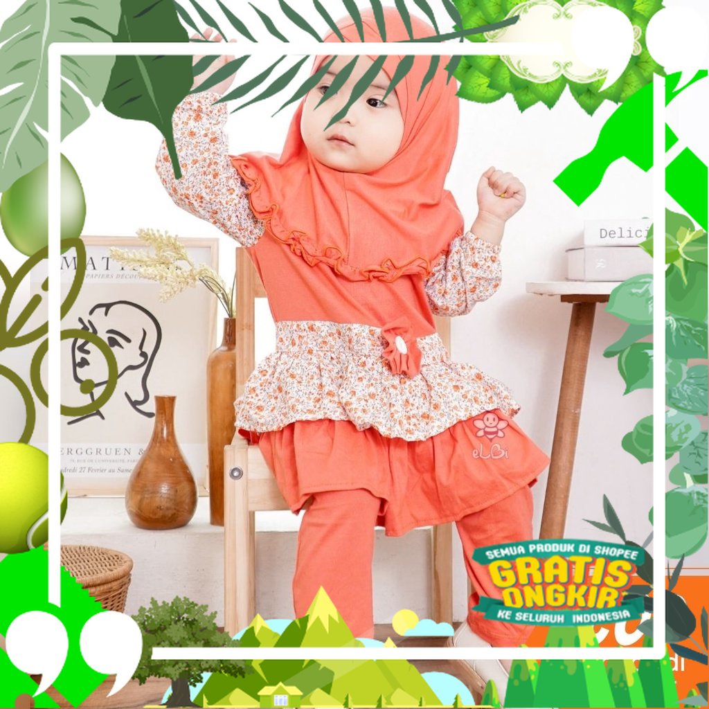 Dania Legging Set by LilBi - Littlebeeboutique - Baju Anak Muslim Perempuan - Baju Anak Muslim Perem