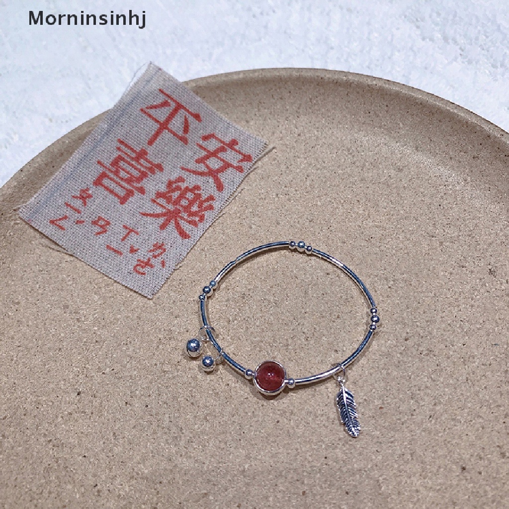 Mornin Vintage Manik-Manik Elegan Hias Perhiasan Hadiah Bell Liontin Temperamen Wanita Bangle Keberuntungan Gelang Hadiah id