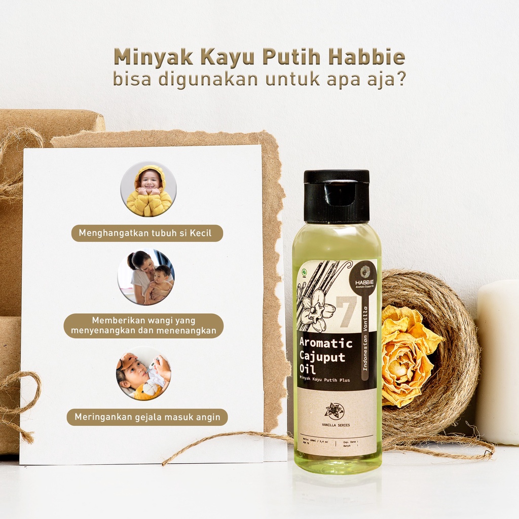 HABBIE Aromatic Cajuput Oil 100ml | Minyak Kayu Putih