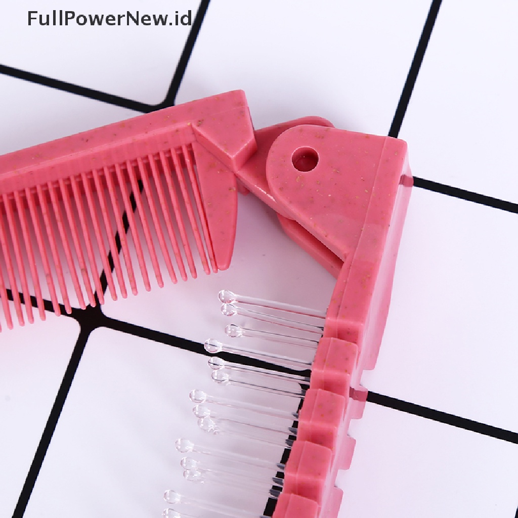 Power portable travel hair comb brush Sisir Rambut Pijat Lipat Sisir Kursi anti Karat ID