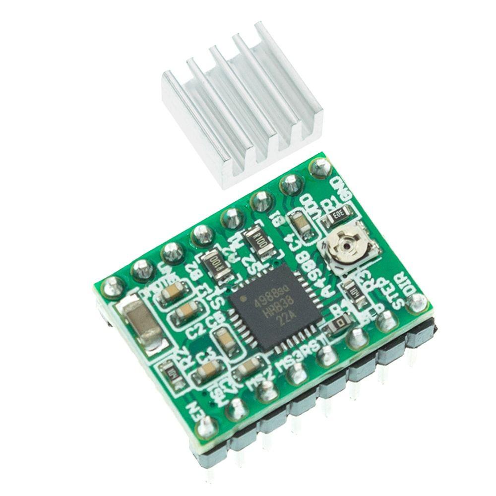 Populer 3pcs Driver Motor Stepper Untuk SKR V1.3 1.4 GTR V1.0 RAMPS 1.4/1.6 MKS Breakout Board Dengan Heat sink 3D Printer Parts