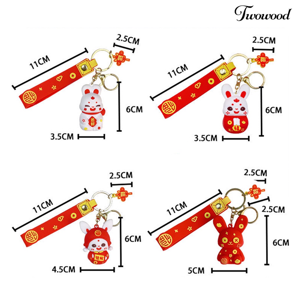 Twowood Gantungan Kunci Lucu Dengan Lanyard Gantungan Kunci Liontin Mobil Tas Anti Luntur Untuk Penggunaan Sehari-Hari