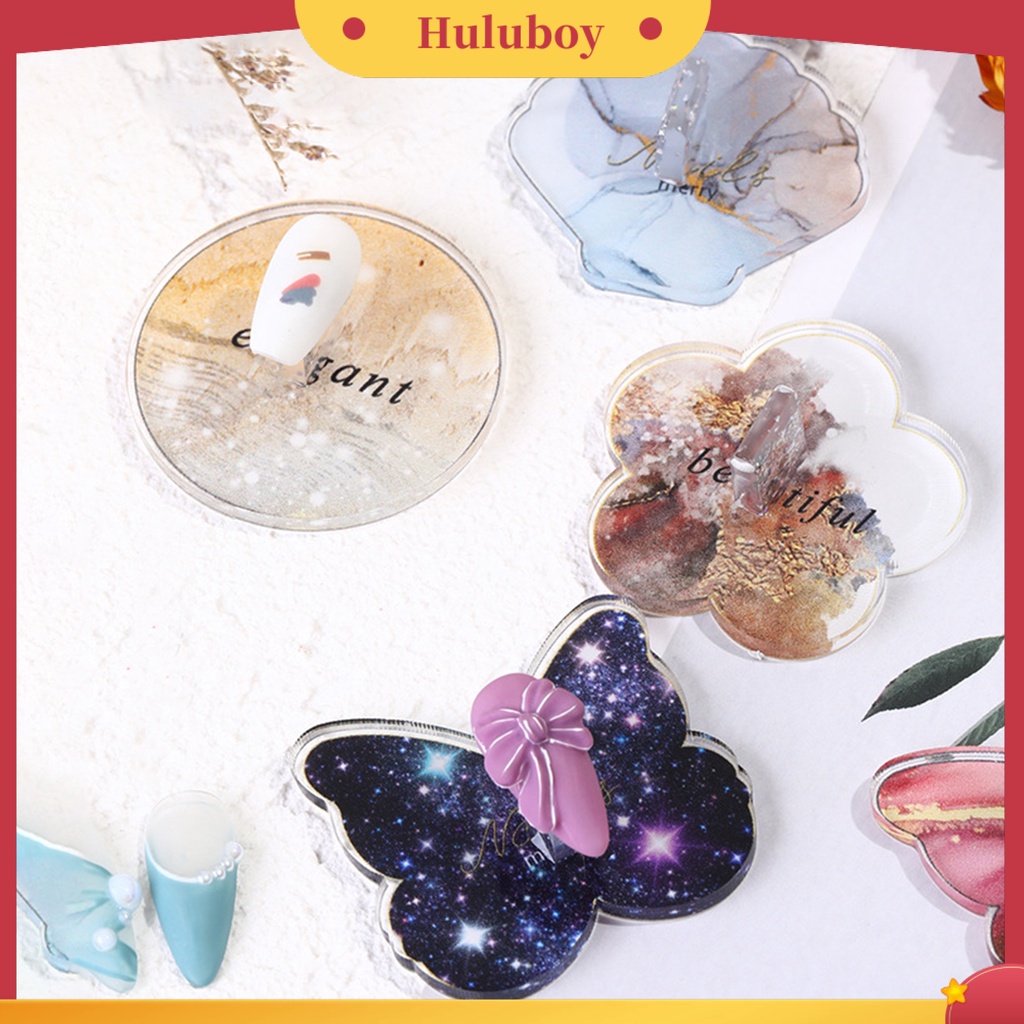 {In Stock} Stand Display Kuku Multifungsi Panjang Sedang Stand Display Nail Art Akrilik Retro Palette Starry Alat Untuk Wanita