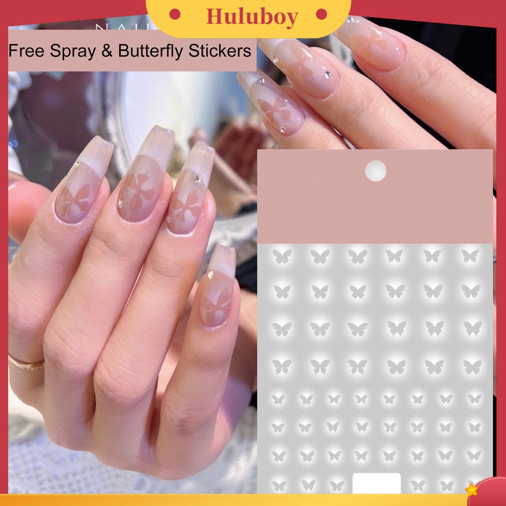{In Stock} Stiker Kuku Ultra-Tipis Perekat Diri Kuat Lengket Bentuk Kreatif Mudah Diterapkan Kertas Hias Kuku Lengket Stiker DIY Nail Art Ornamen Perlengkapan Kuku