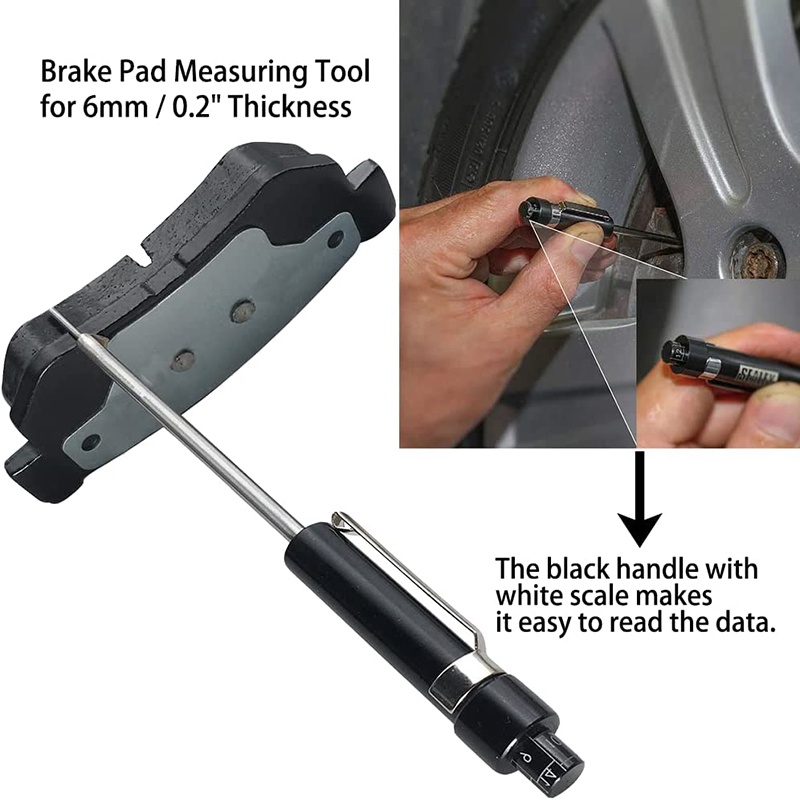 [AYBX] Pengukur Pad Rem Kendaraan Car Brake Pad Tester Alat Ukur Pengukur Aksesoris Otomotif Hand Tools