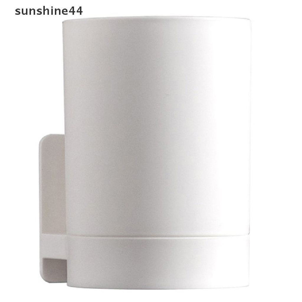 Sunshine 1Pc Tempat Sikat Gigi Tempel Dinding Sederhana Pasta Gigi Gelas Kumur Holder ID