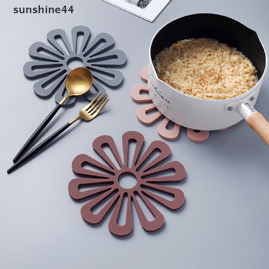 Sunshine Alas Panci Dapur Bentuk Bunga Tempat Panci Untuk Hot Pot and Pans Holder Kitchen Insulation Coaster Hot Pad for Dishes ID