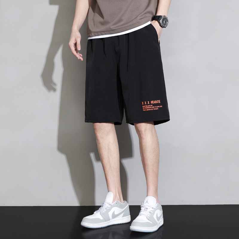 Celana Pendek Pria Sport Casual Olahraga Versi Longgar Elastisitas Cepat Kering Fashion Shorts K5161