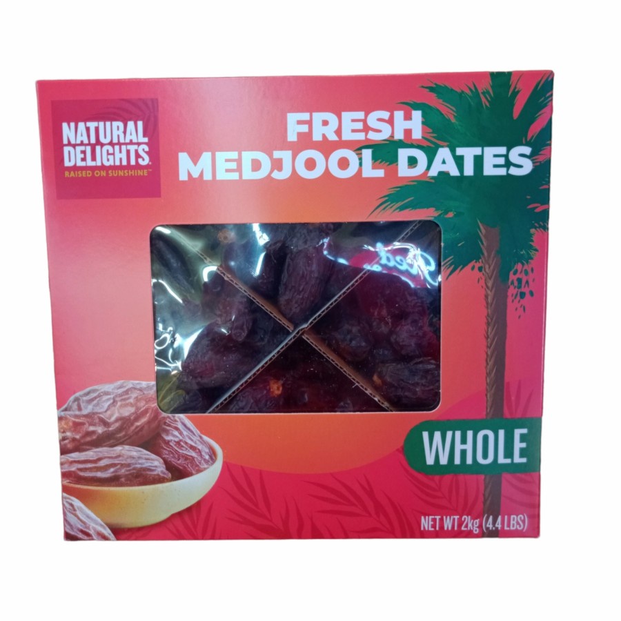 

BARD VALLEY NATURAL DELIGHTS MEDJOOL DATES USA LARGE SIZE 2KG - KURMA MEDJOL USA