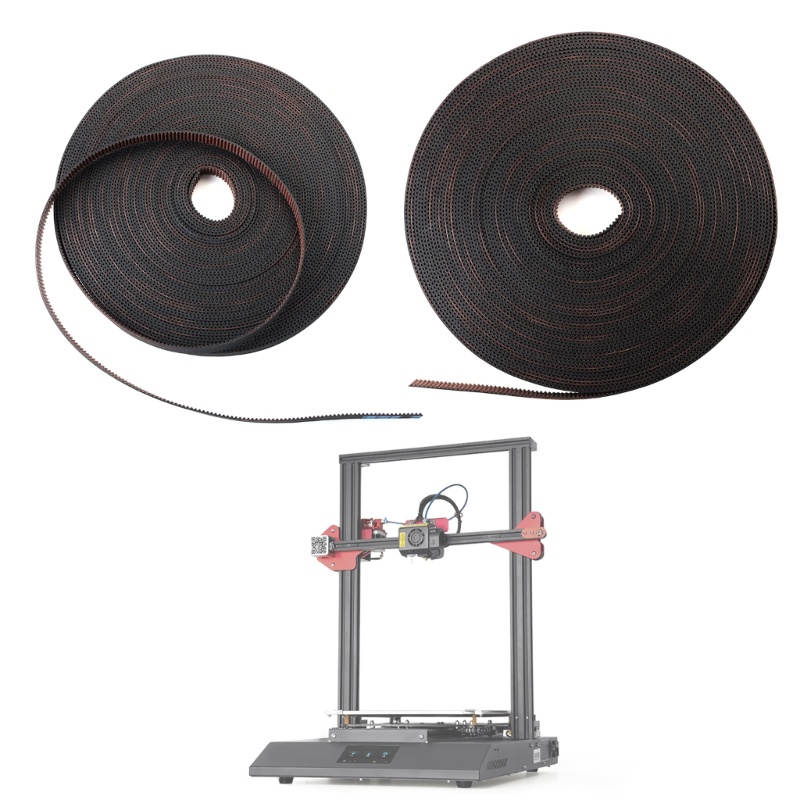 Zzz 3D Printer Belt 2 5meter GT2 Belt Lebar 9mm Untuk Creality Ender3 3 Pro Ender5 CR-10 10S Anet A8 CNC 3D Printer
