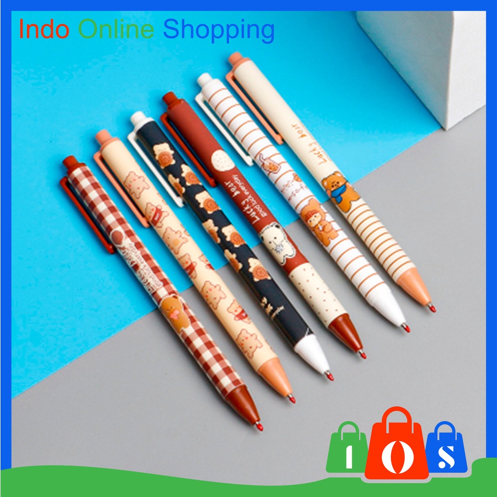 

Pulpen Pelajar Dan Kantor Pena Lucu Puru Bear Pulpen Gel Motif Cartoon Import COD σ 299