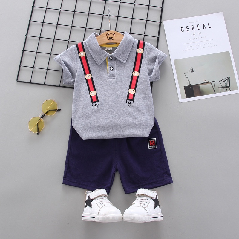 [Baby]Pakaian Lengan Pendek Anak Cowok / Setelan Baju Anak Cowok/ Baju Anak / Pakaian Anak