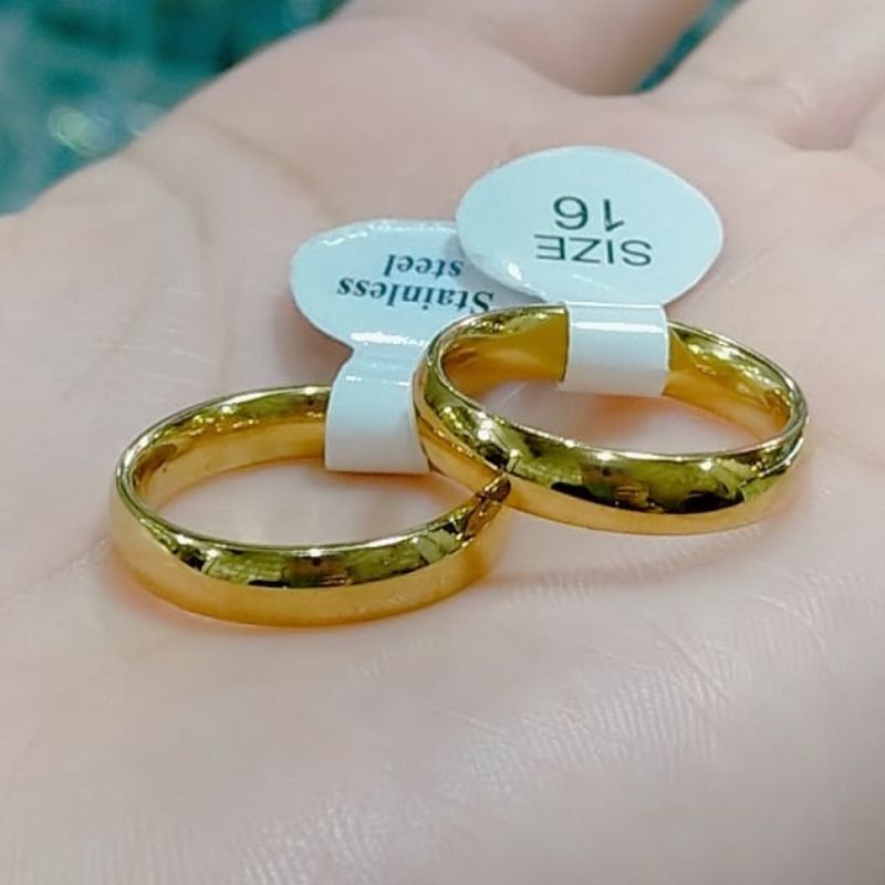 COD AJA!! Cincin couple titanium gold (harga sepasang)