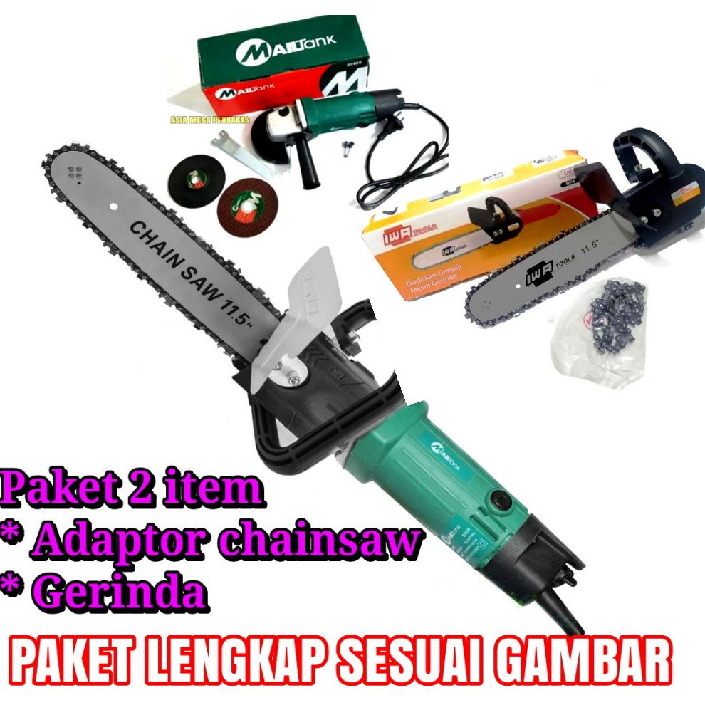 Termurah dan Bisa COD!!! Gerinda Chainsaw mini gurinda gergaji potong belah Chain Saw mini MAILTANK HARGA PROMO