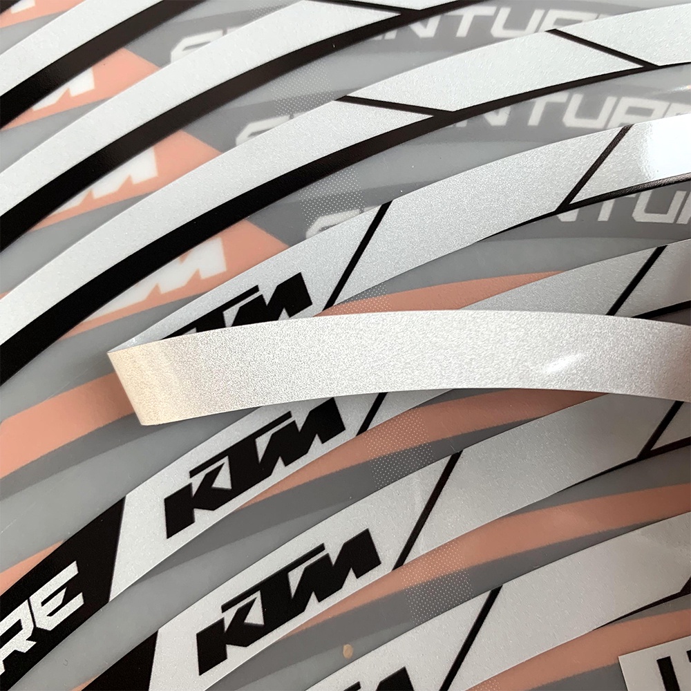 Stiker Roda Motor KTM 17Inch 18Inch 19Inch 21Inch Vinyl Tahan Air Pengganti Hub Decal Untuk KTM 1290sarung Sepeda Sepeda Modifikasi Aksesoris
