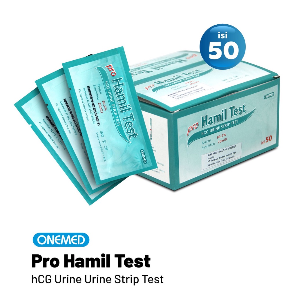 Tes Hamil Pro Hamil Test Onemed Box Isi 50 Pcs