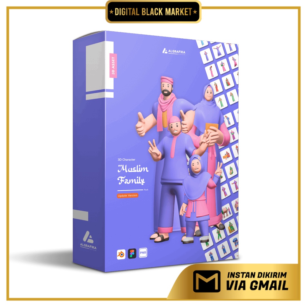3D Muslim Family Pack
