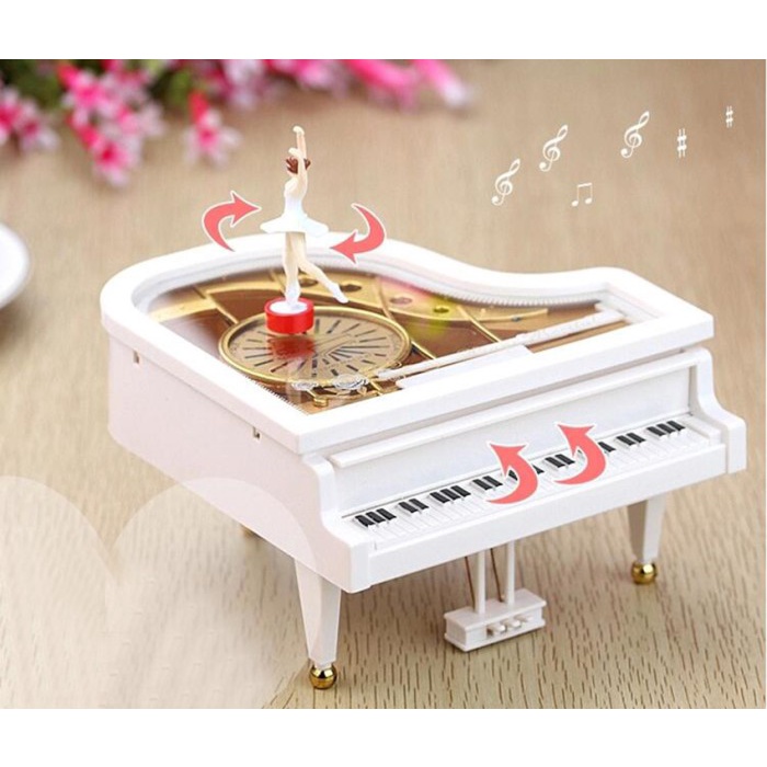 Pajangan Kotak Musik Music Box Piano Ballerina The Classical Piano