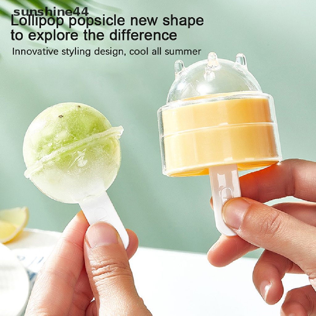 Sunshine 1Pc Sphere Cetakan Es Batu Slow Melg DIY Ice Ball Bulat Jelly Membuat Cetakan ID