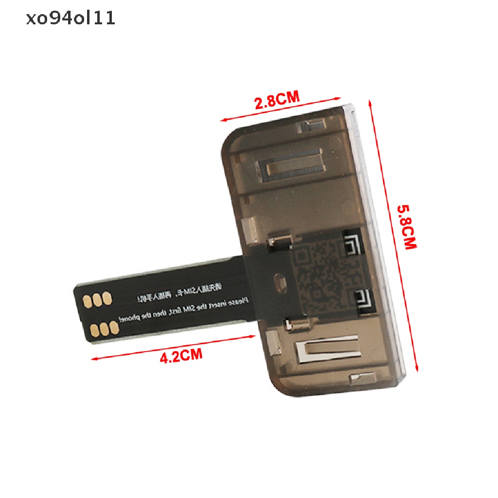 Xo Adaptor SIM Card Reader SIM Kartu Mini SIM Nano Untuk Ponsel Android (Plug And Play) OL