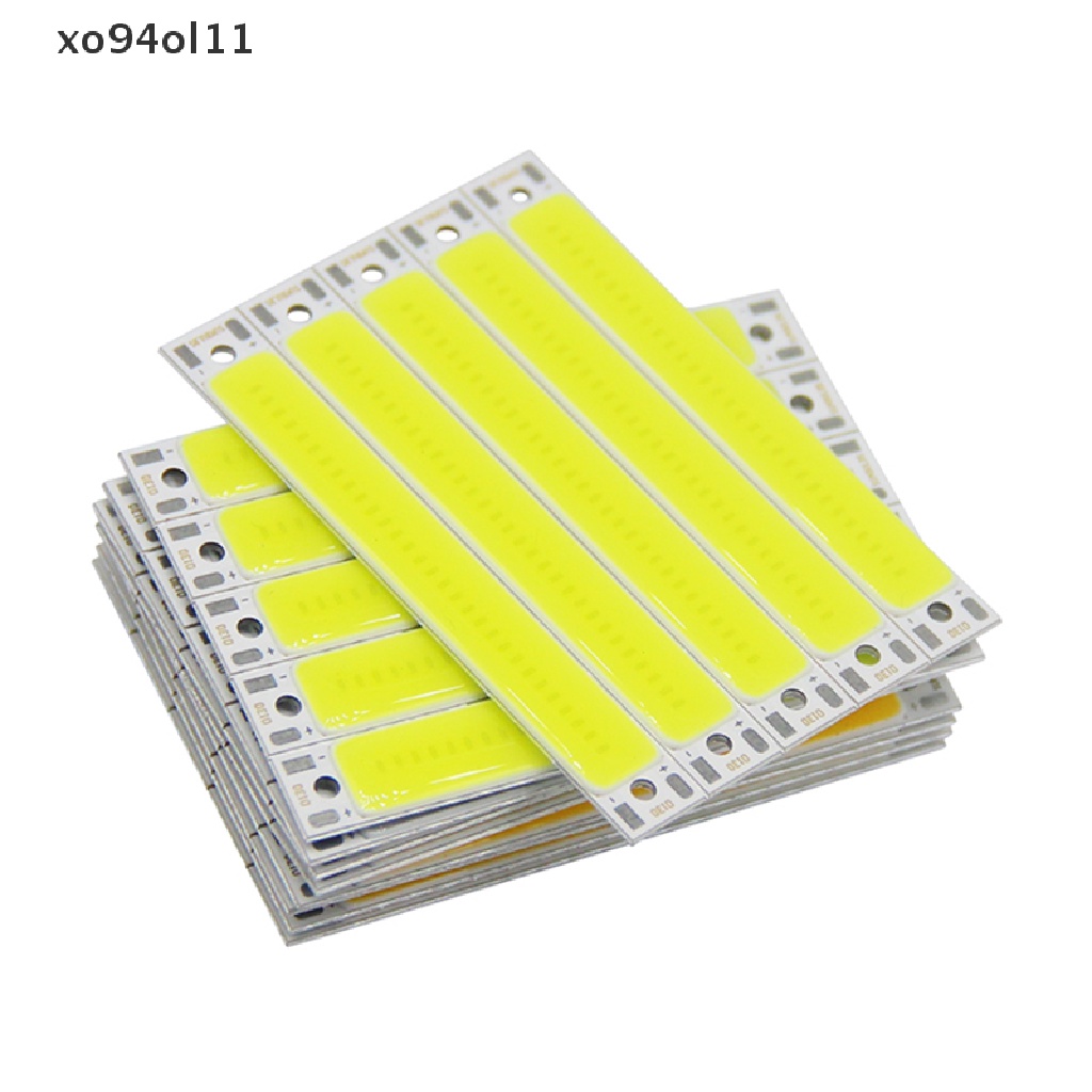 Xo Hot sale 3V 3.7V DC 60mm 8mm LED COB Strip 3W Hangat Dingin Putih Biru Merah COB LED Sumber Cahaya Untuk DIY Sepeda Kerja Lampu OL