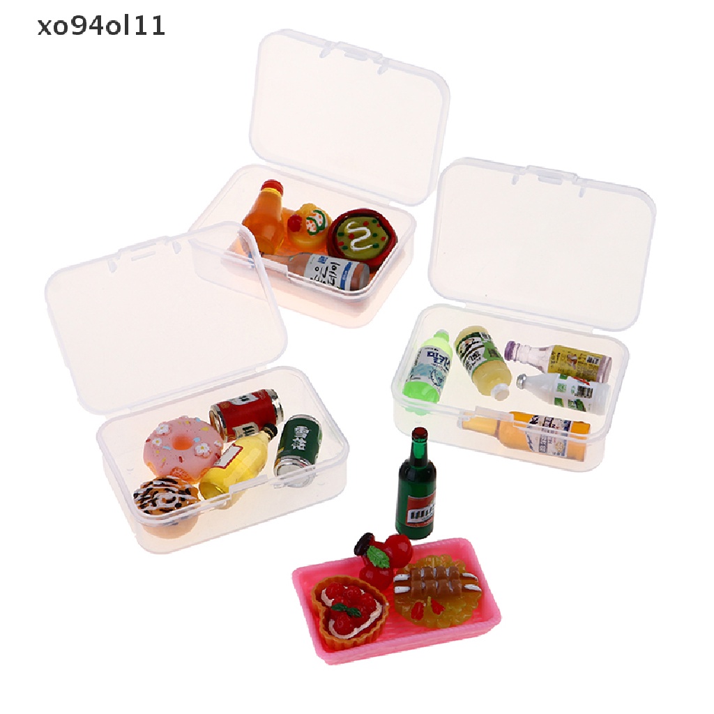 Xo 5Pcs1: 12rumah Boneka Botol Minum Mini Makanan Dessert Plate Pretend Play Mainan Dapur OL