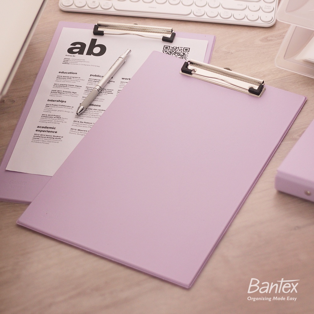 

Bantex Clipboard Papan Jalan Folio F4 Pastel Lilac